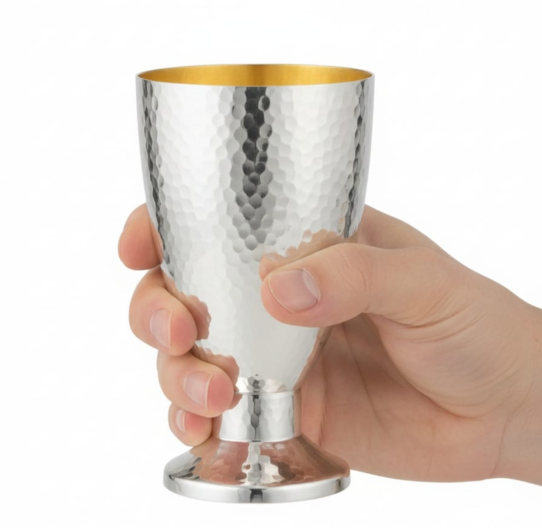 כוס קידוש שבח פטיש כסף טהור