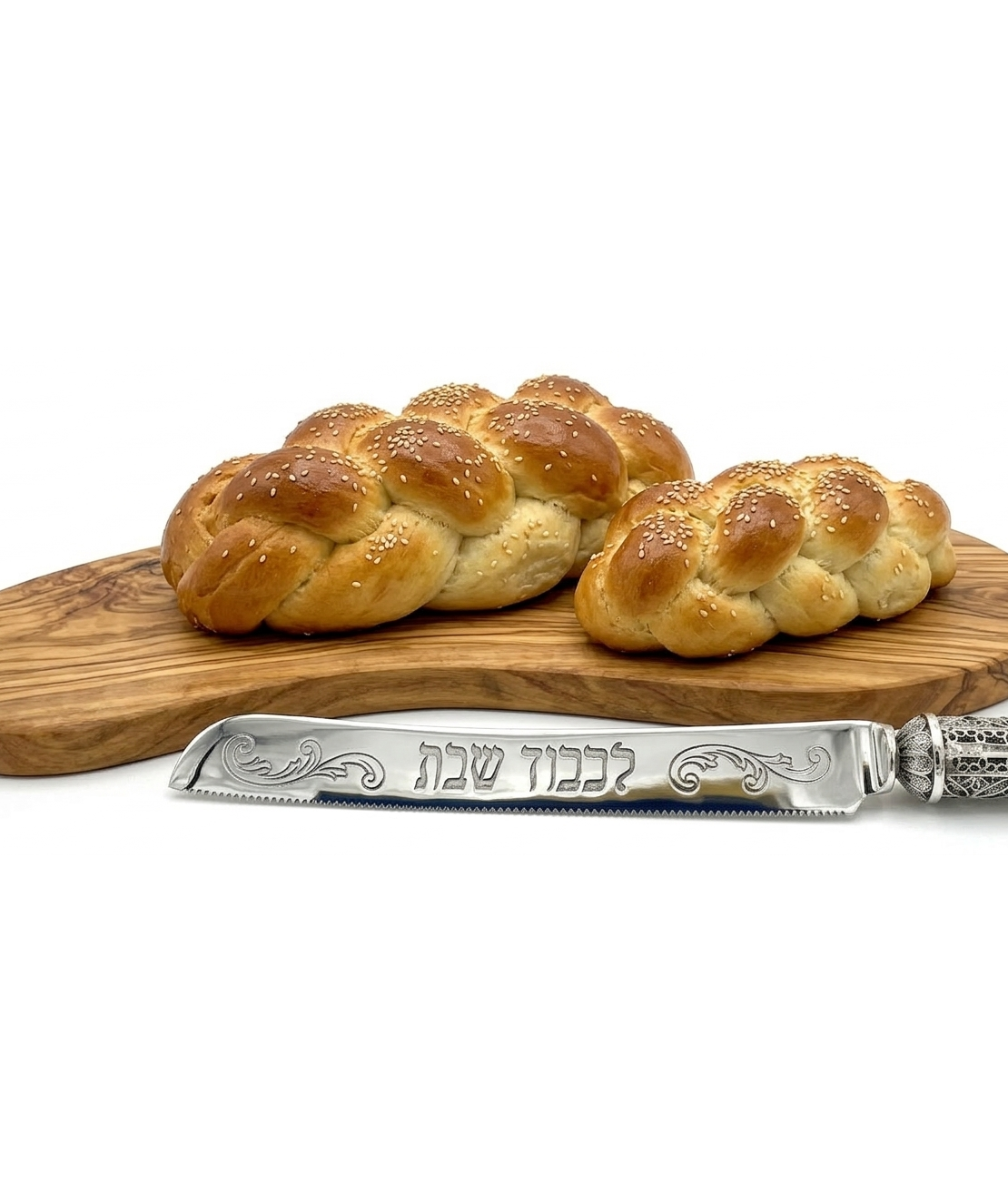 סכין חלות פילגרין כסף טהור