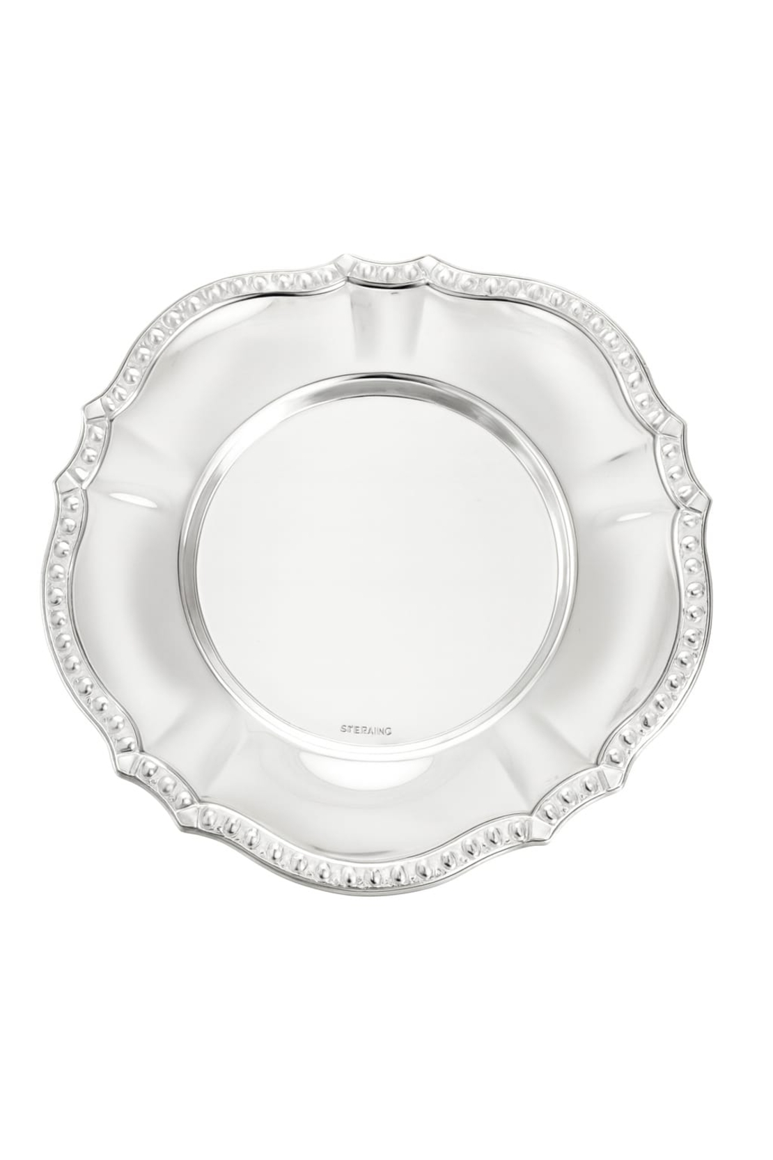 Plate for a pure silver 