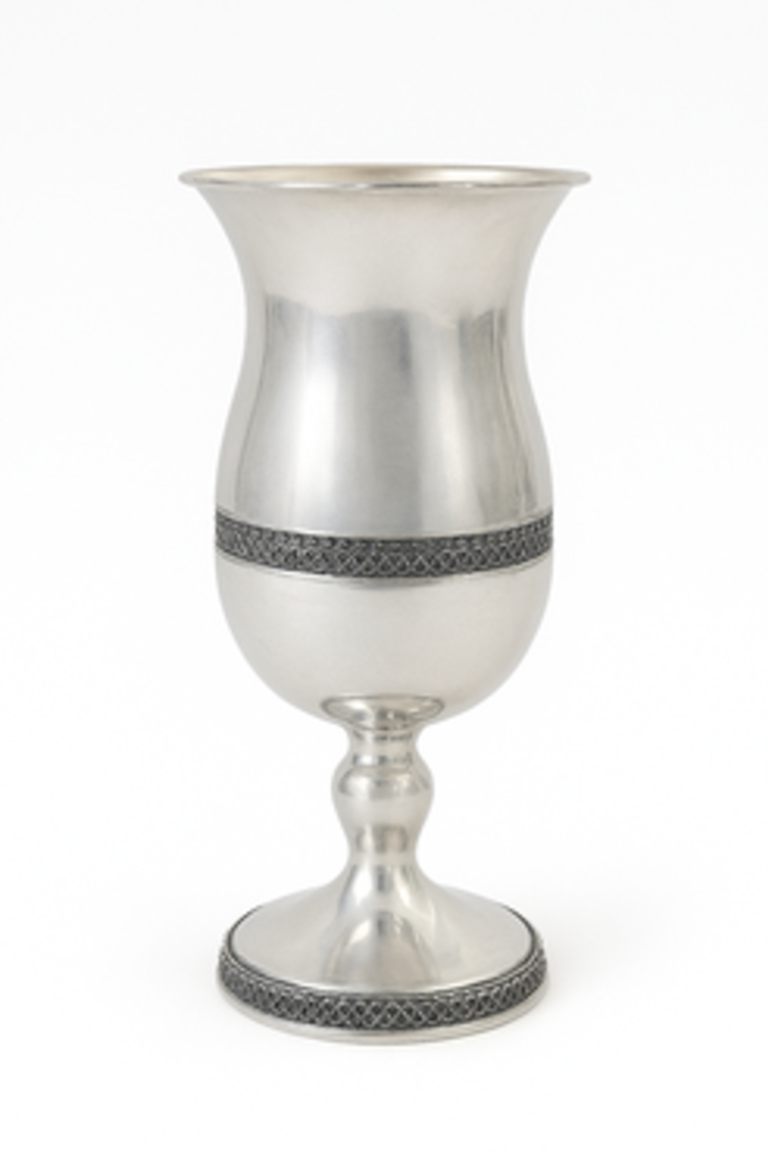 Pure Silver Kiddush Set Belly Cup