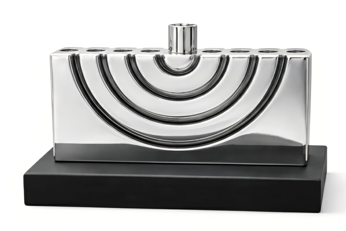 חנוכיה מיני מוזיאון כסף טהור