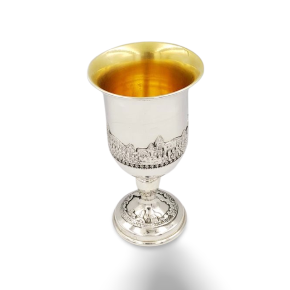 Jerusalem Kiddush Cup pure silver