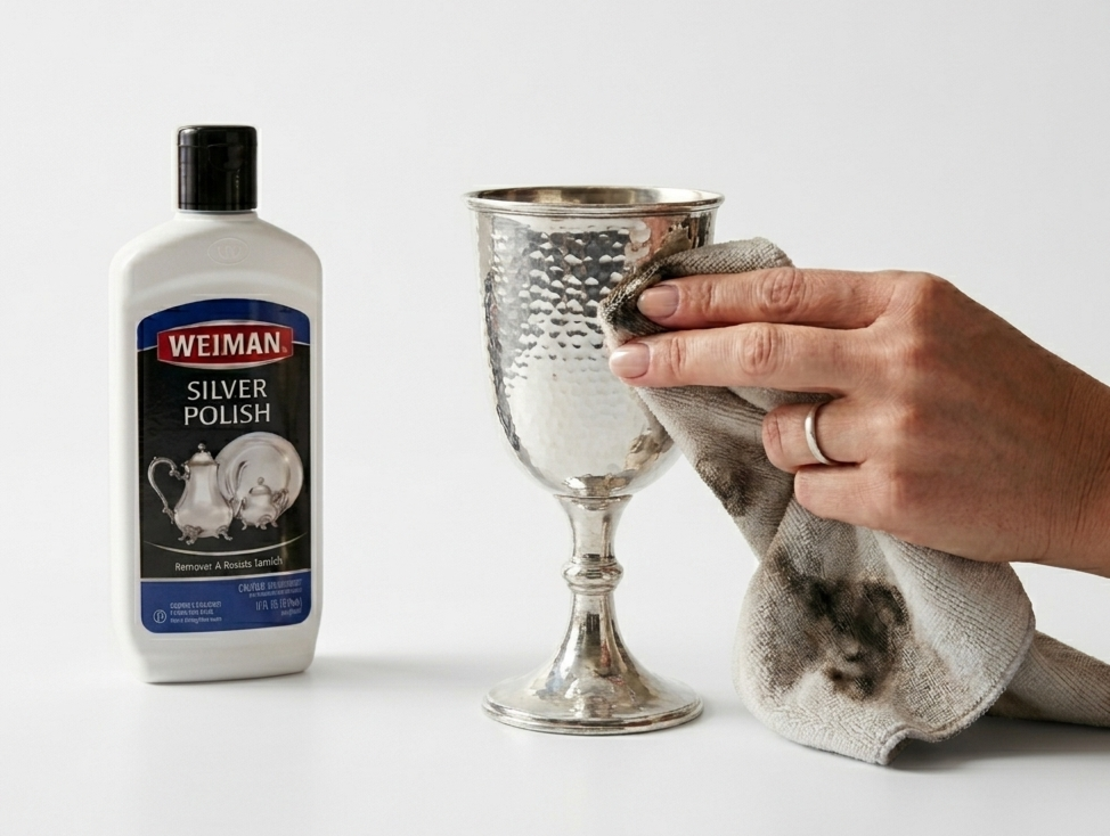חומר לצחצוח והברקת כלי כסף
