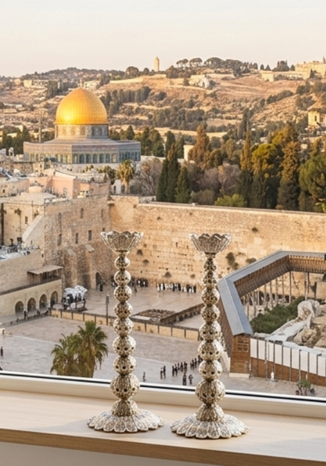פמוטי כדורים פיליגרין כסף טהור