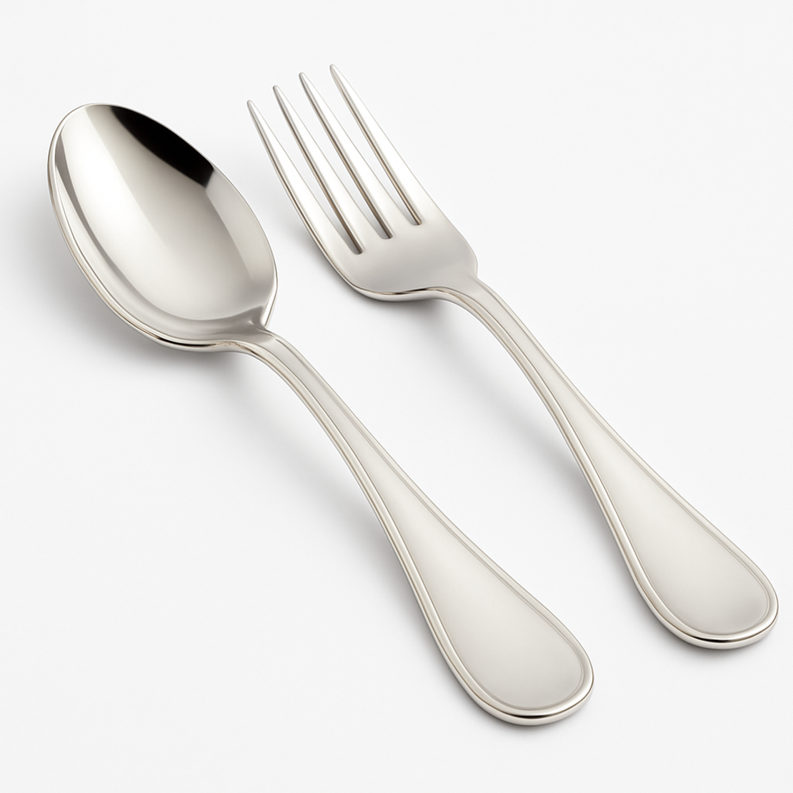 Spoon and fork set for baby