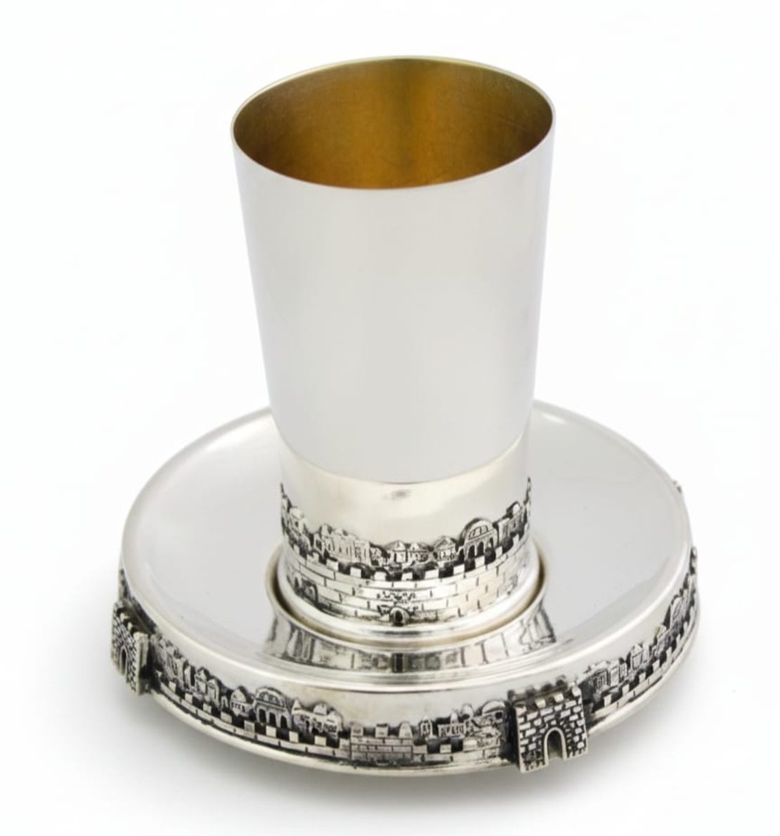 Kiddush Jerusalem pure silver set