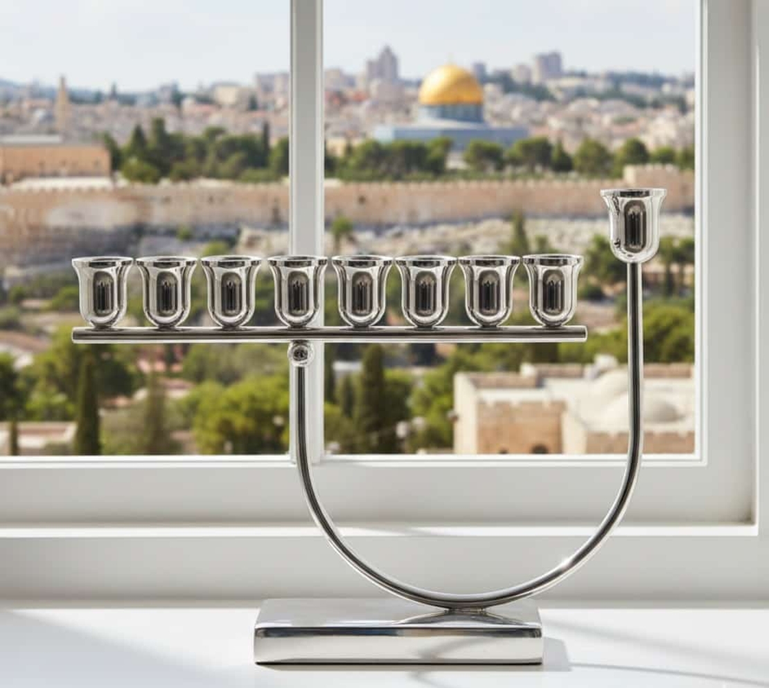 Menorah U class pure silver
