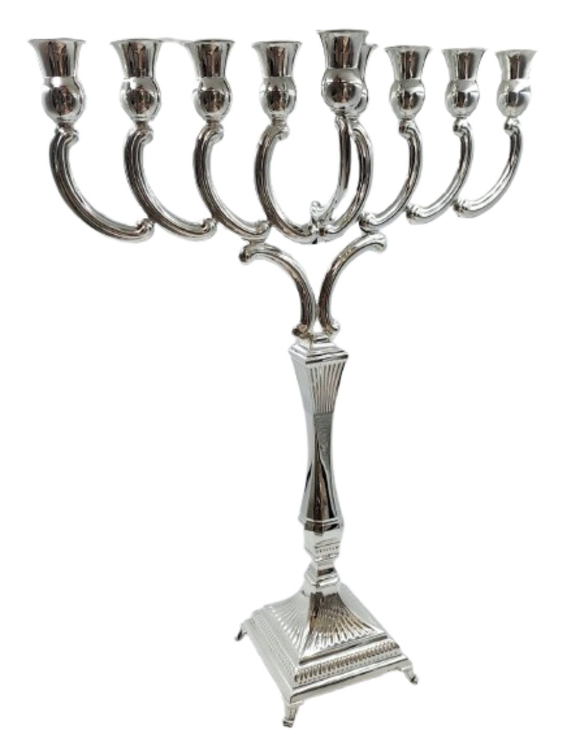חנוכיה קווים L כסף טהור