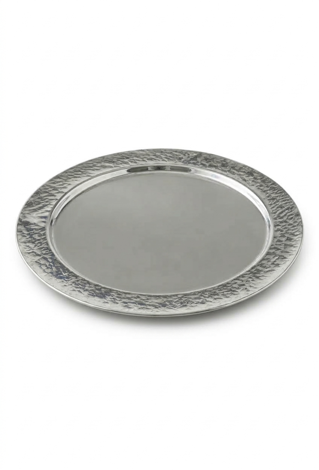 Pure silver hammer liqueur plate