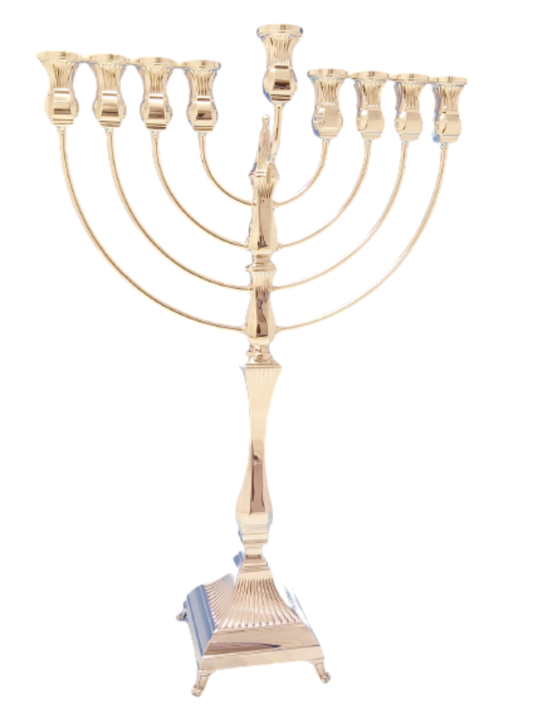 חנוכיה שמש פסים כסף טהור