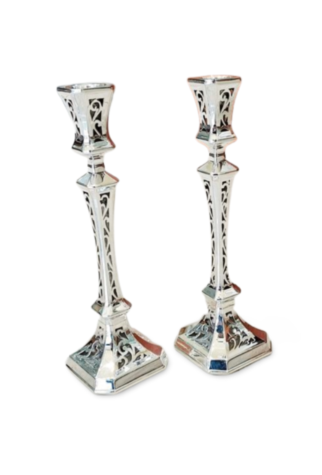 Paris M sawn candlesticks