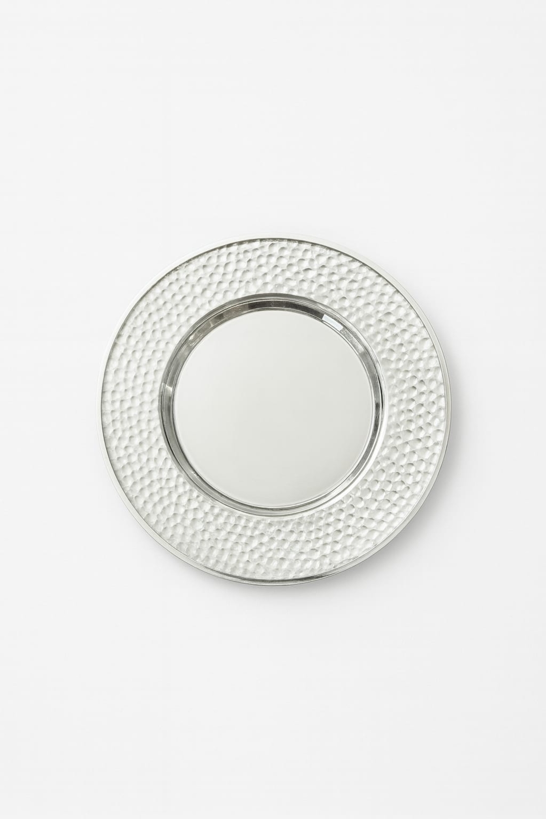 plate for Kiddush cup hammer pure silver