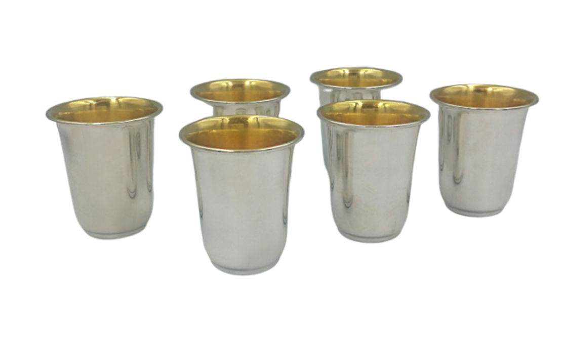 Smooth liqueur set sterling silver
