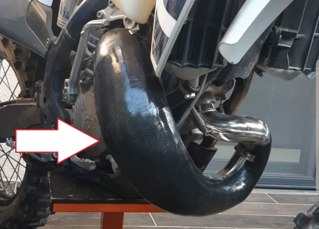 מגן סעפת קרבון 2 פעימות אוסטרים מיני ktm/husqvarna/gasgas 65/85