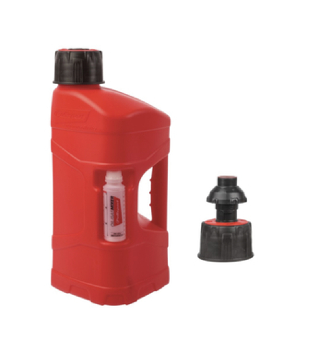 מיכל תדלוק פוליספורט 10 ליטר מילוי מהיר עם בקבוק מדידה