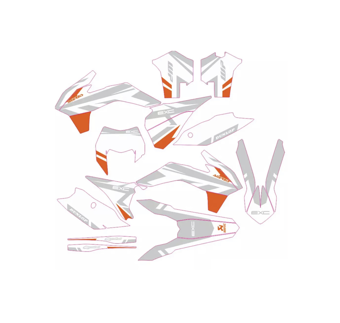קיט מדבקות KTM SX/F 13-15 EXC/F 14-16