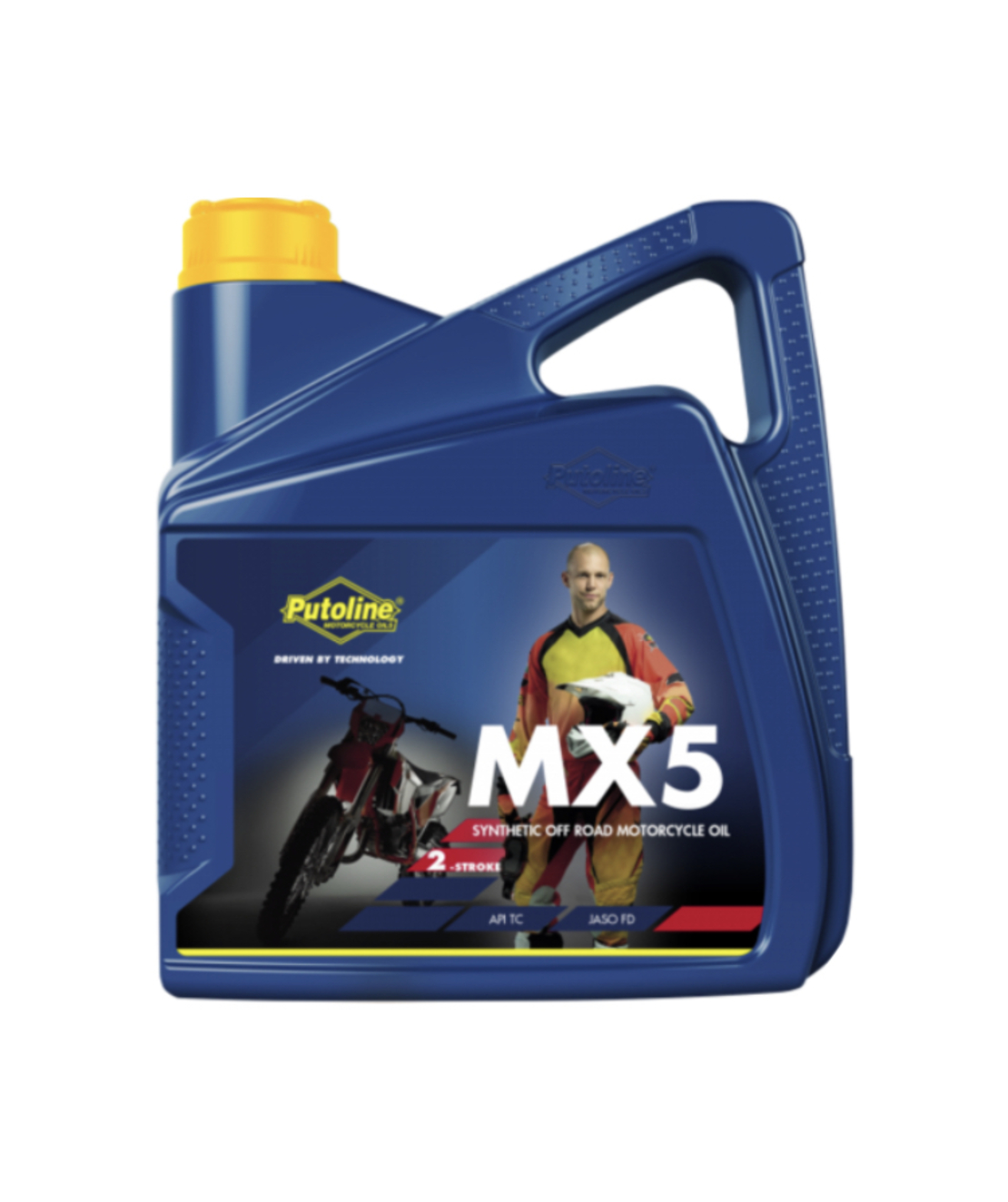 שמן 2 פעימות חצי סינטטי MX5 2T ארבעה ליטרים PUTOLINE