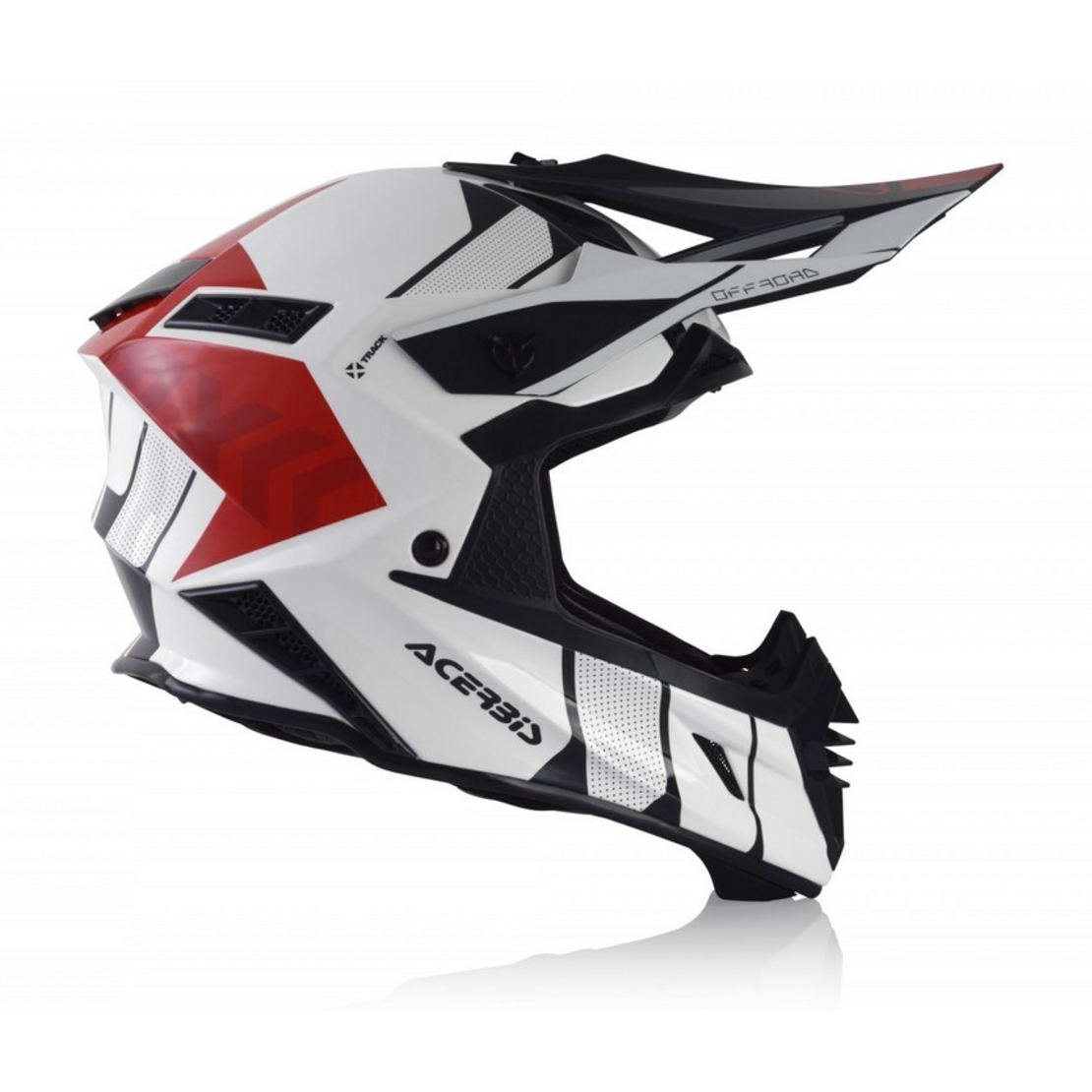 קסדה Acerbis X Track שחור\אדום/לבן