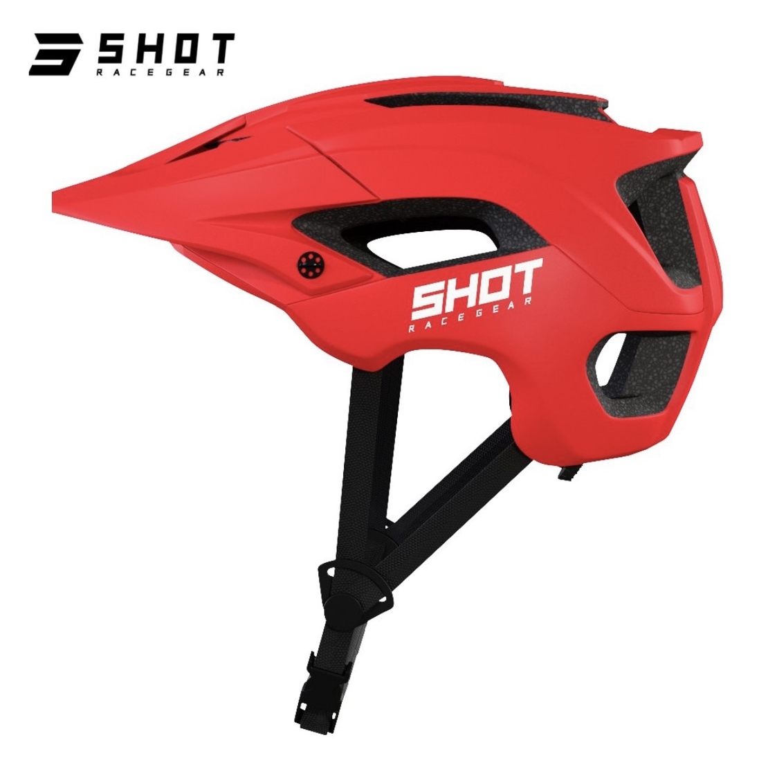קסדת אופניים חצי SHOT אדום