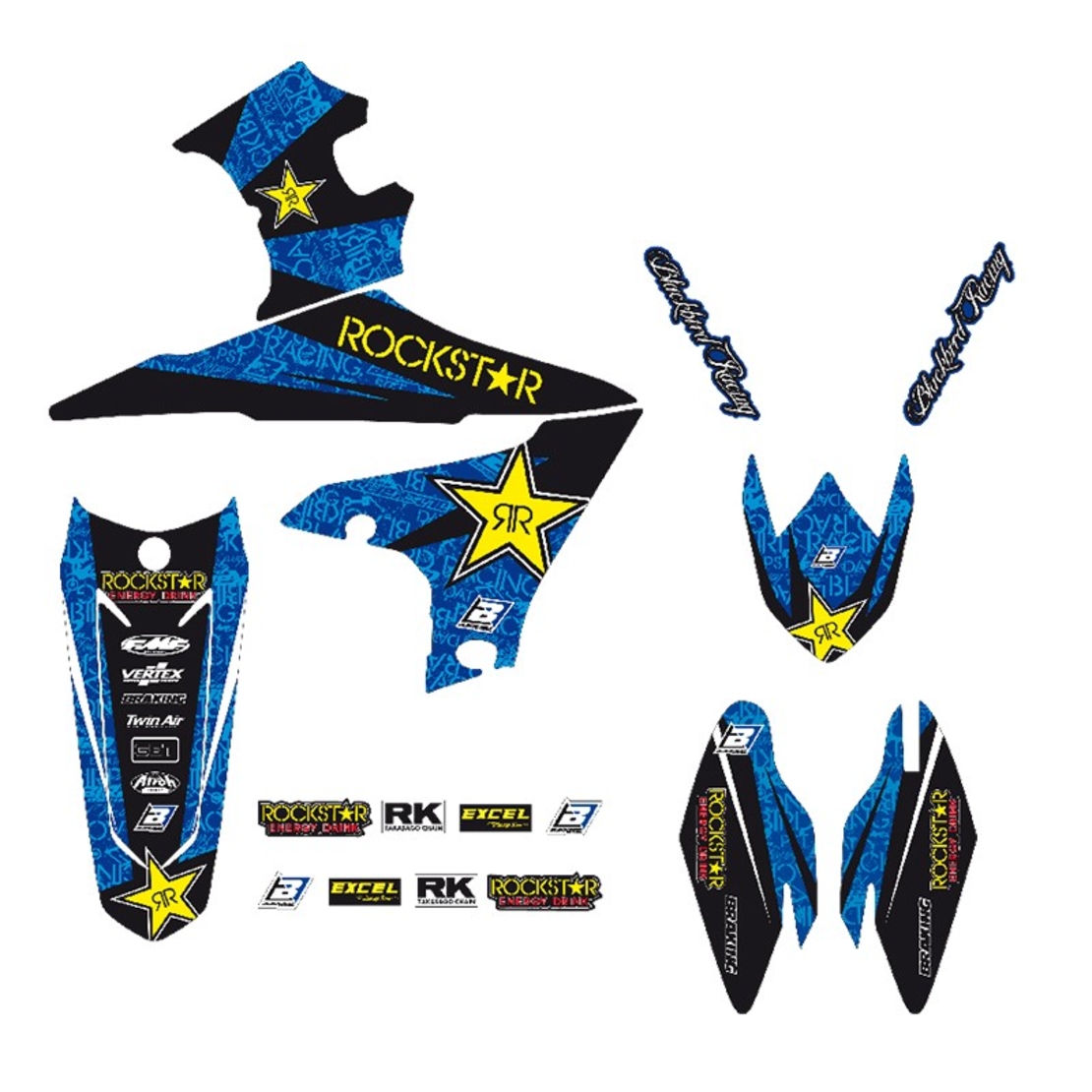 YF250F 19-22 YZ450 18-22 קיט מדבקות