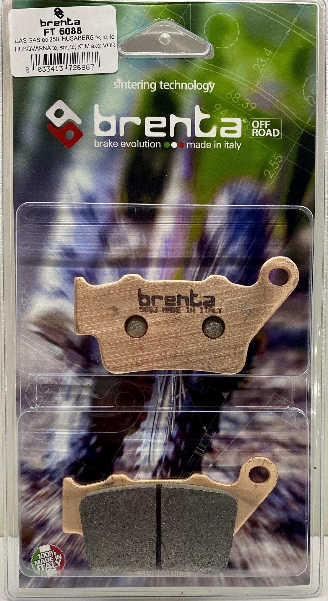 רפידת בלם BRENTA מקט 3082