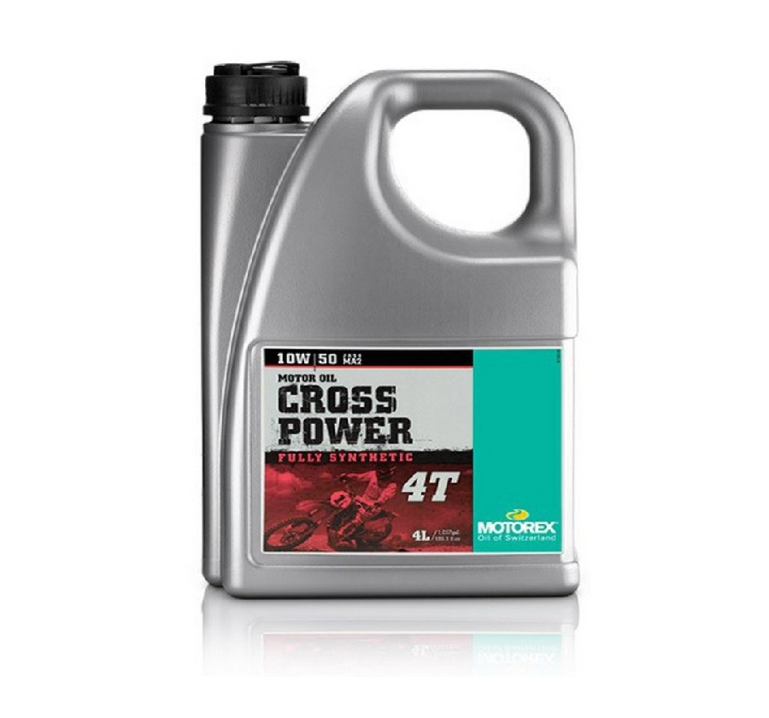 שמן סינטטי מלא 10W60 למנועי 4 פעימות CROSS POWER 4T ארבעה ליטרים MOTOREX