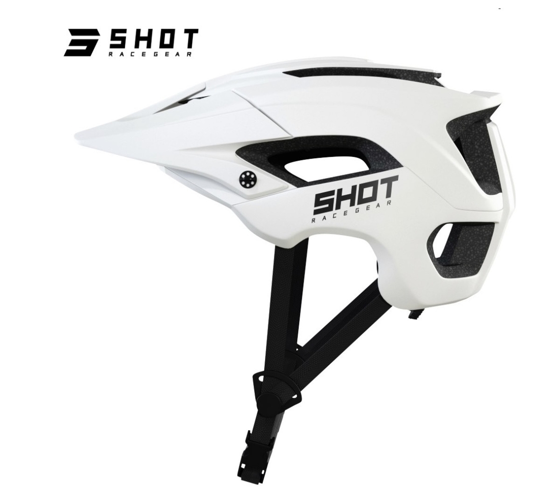 קסדת אופניים חצי SHOT לבן