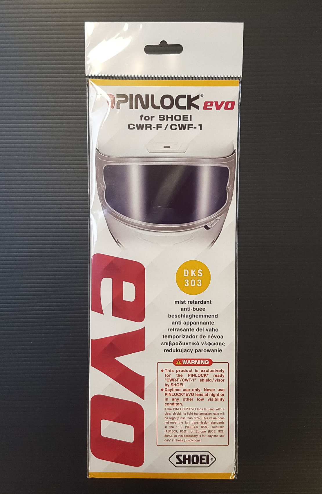 Pinlock Shoei משקף נגד אדים ANTI FOG לקסדות שואי