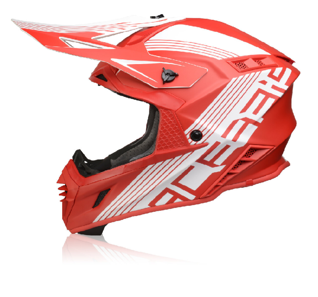 קסדה Acerbis X Track לבן\אדום