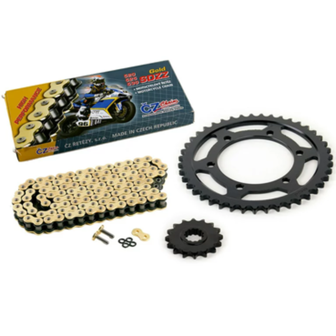 סט גלגלי שיניים ושרשרת klx250