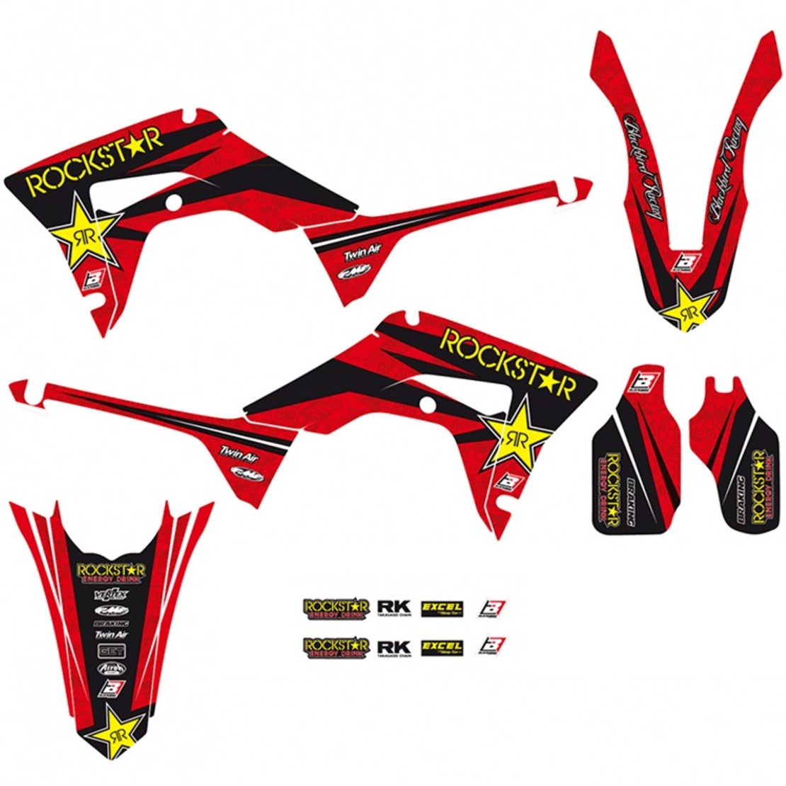 קיט מדבקות CRF 250 18-21 CRF450 17-20 CRF450X 17-22