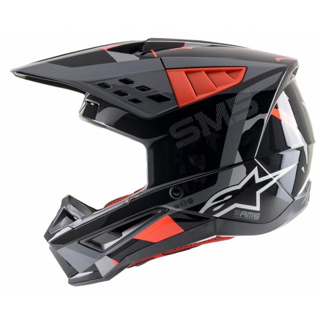 קסדה alpinestars sm-5 שחור/אדום