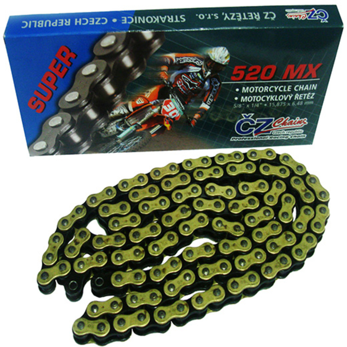 שרשרת 116 חוליות MX 520 זהב