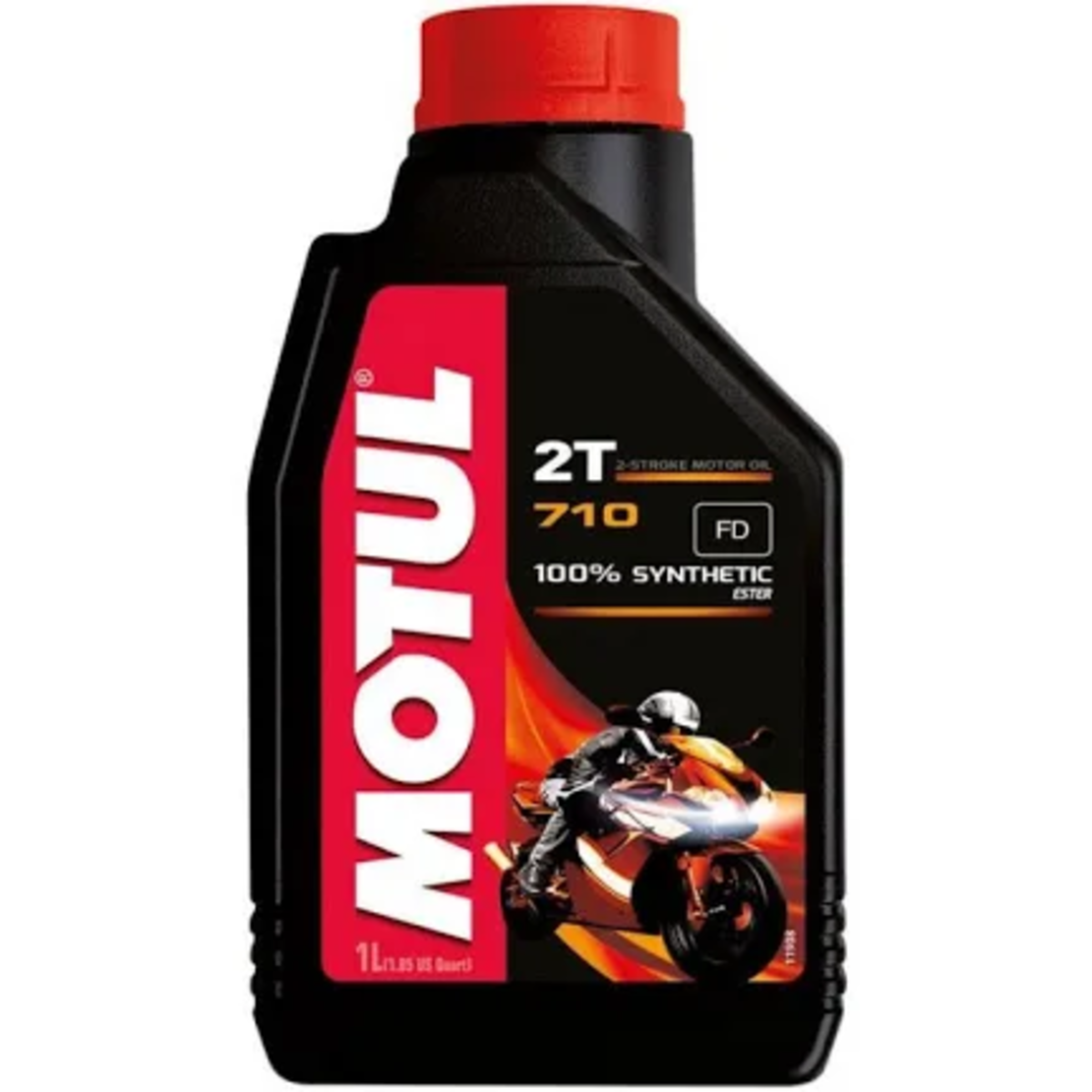 שמן 2 פעימות סינטטי מלא מוטול 710 MOTUL ליטר אחד
