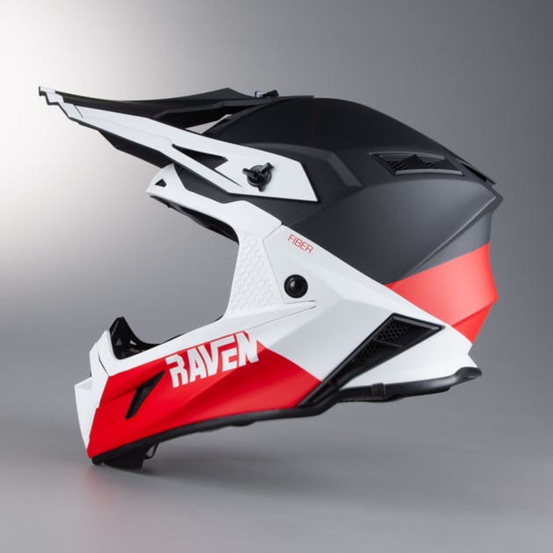 קסדה RAVEN Aspire MX בצבע אדום\לבן