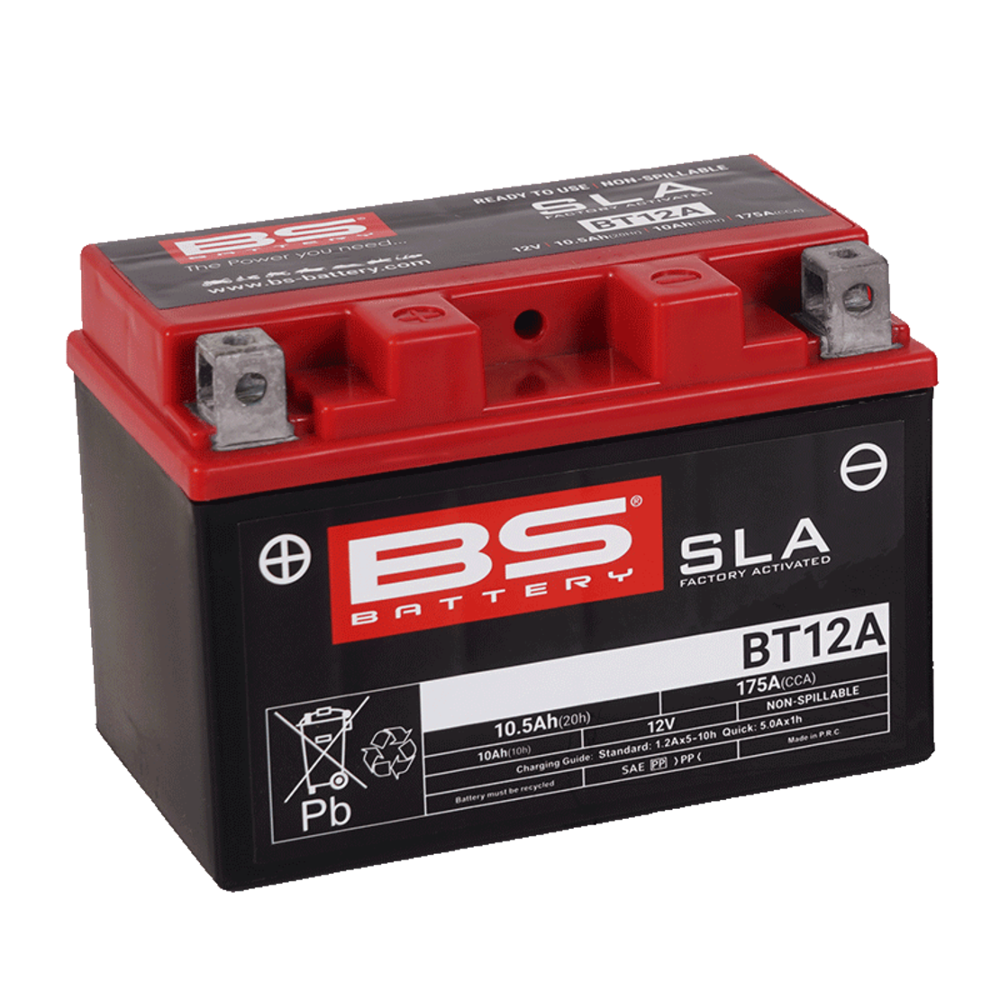 מצבר לאופנוע BS Battery BT12A