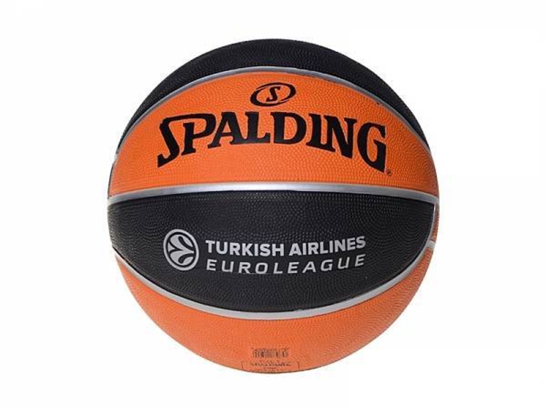 כדור כדורסל ספולדינג יורוליג גומי גודל 7 SPALDING TF150