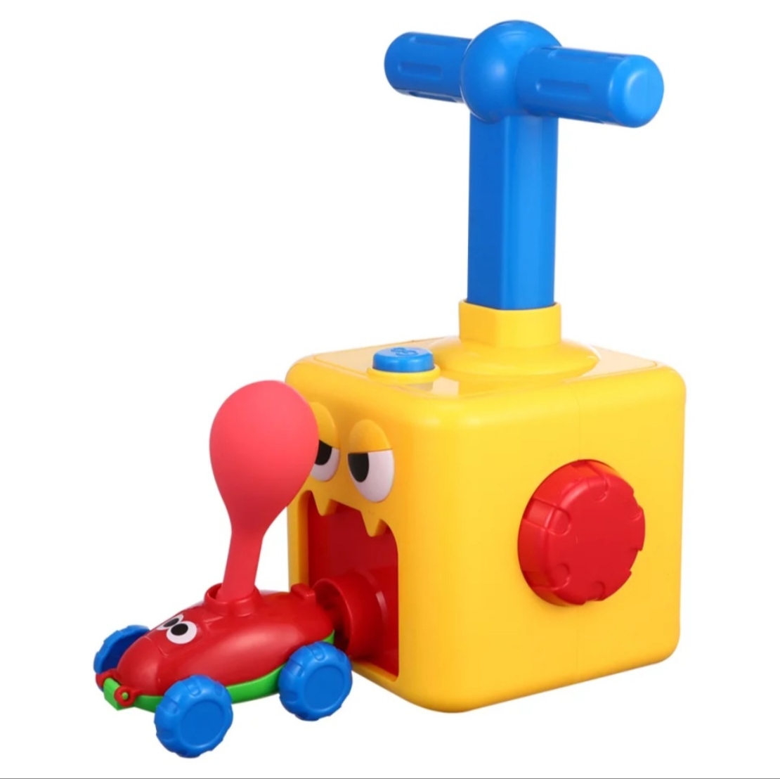 משחק משאבת בלונים משגרת מכונית
