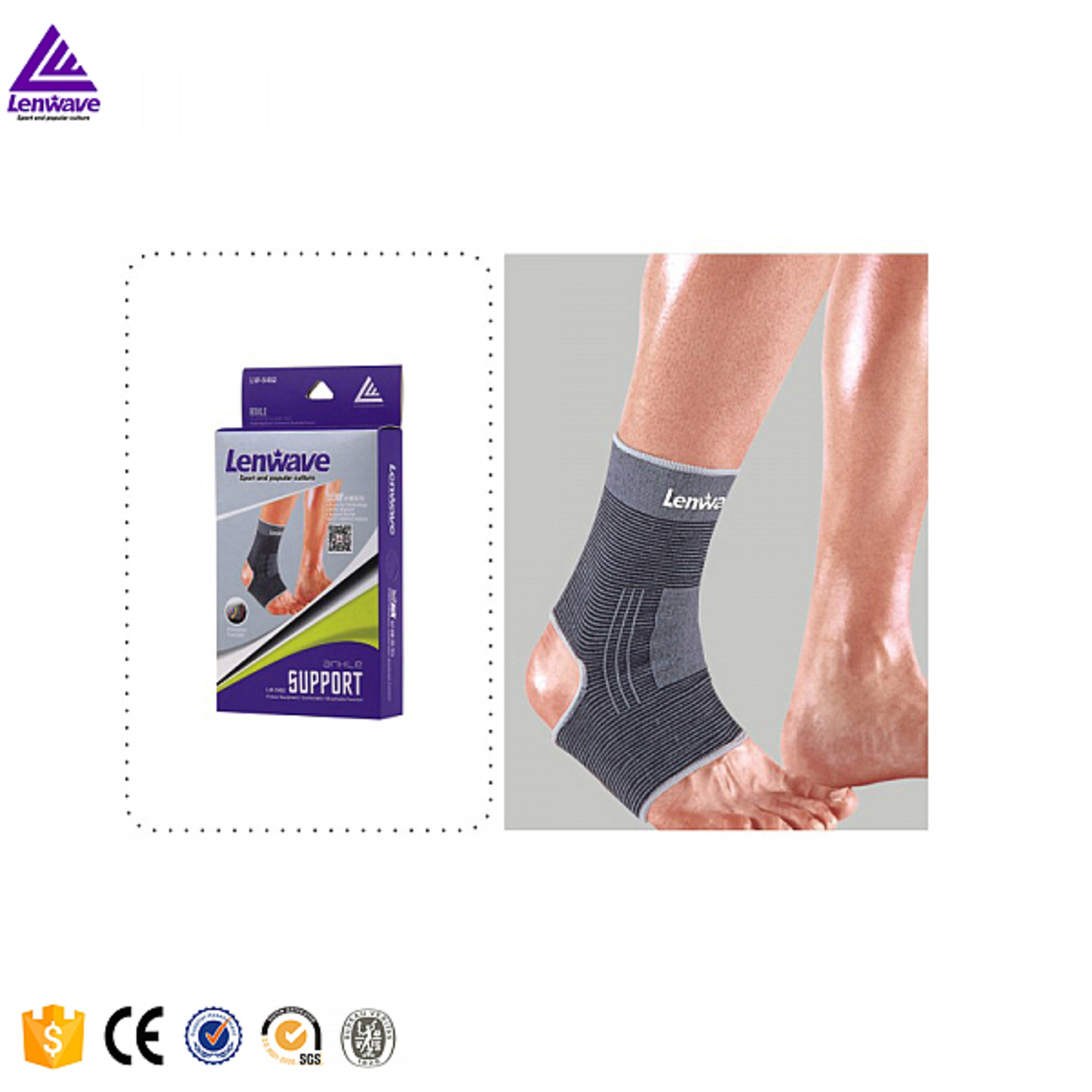 זוג מגני קרסול - תומכי קרסול LENWAVE 0924