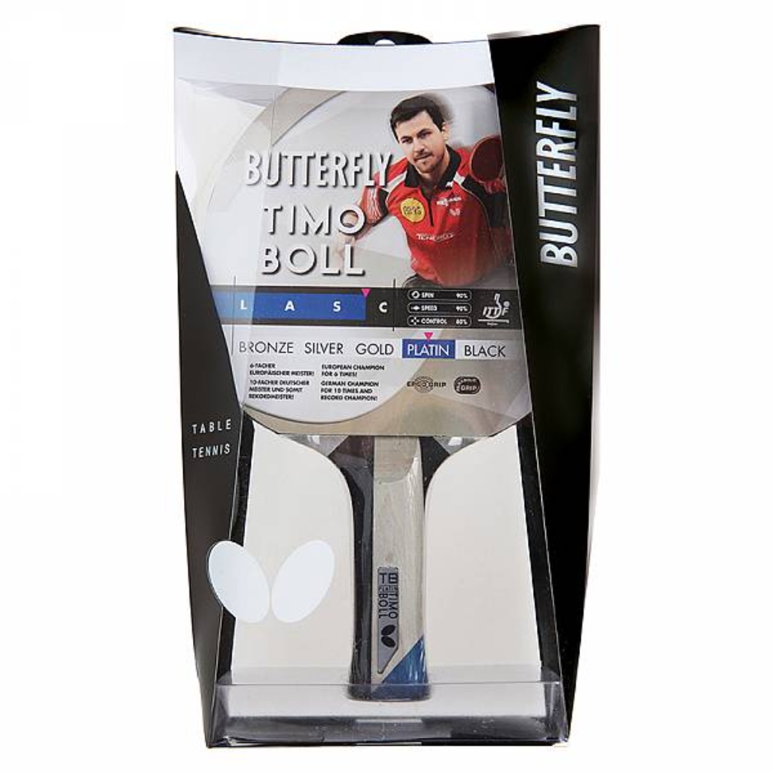 מחבט פינג פונג טניס שולחן בטרפליי BUTTERFLY Timo Boll PLATIN