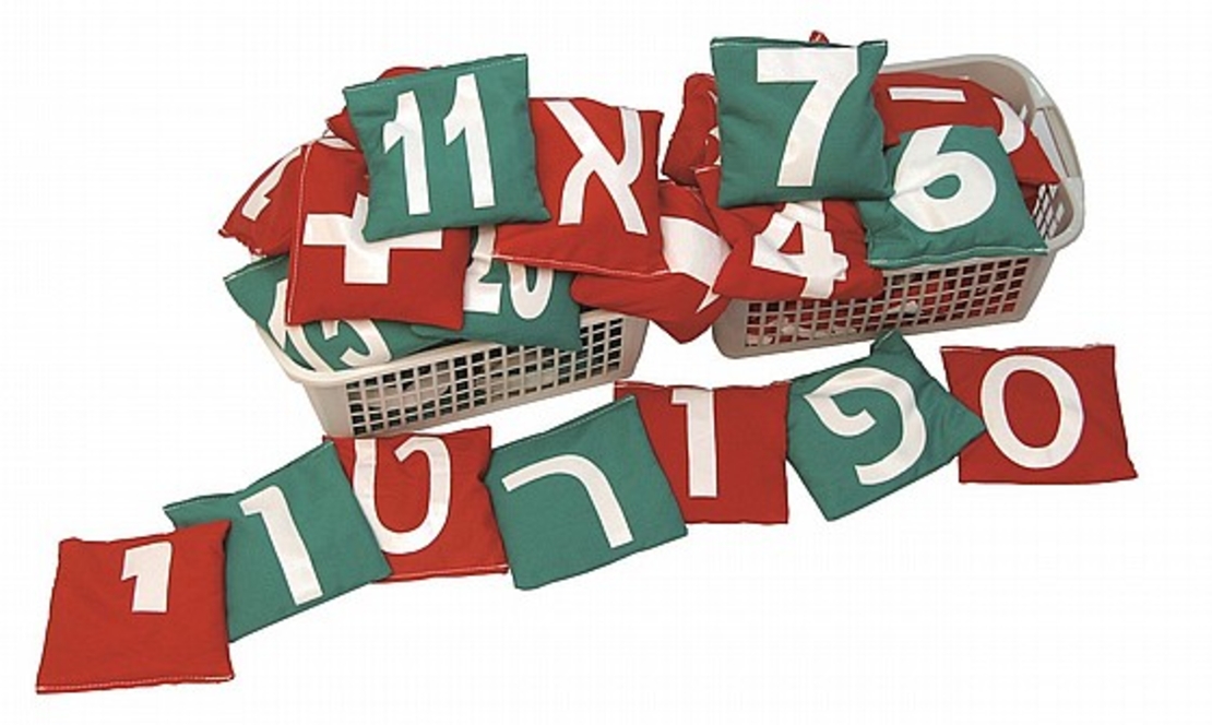 סט כריות תחושה אותיות ומספרים (27 יח')