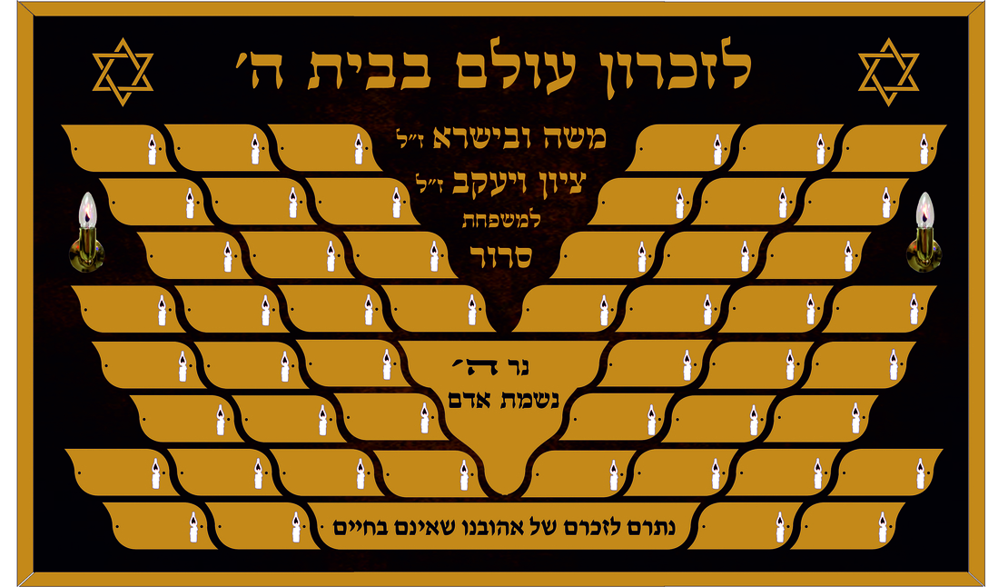 לוח זכרון במידה 1500/900 ס