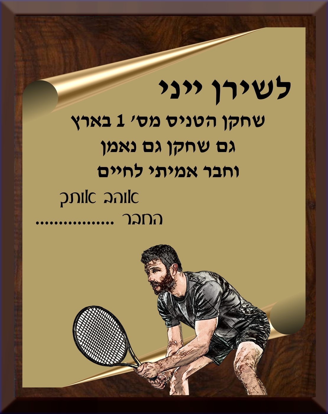 מגן עץ -לטניס שדה