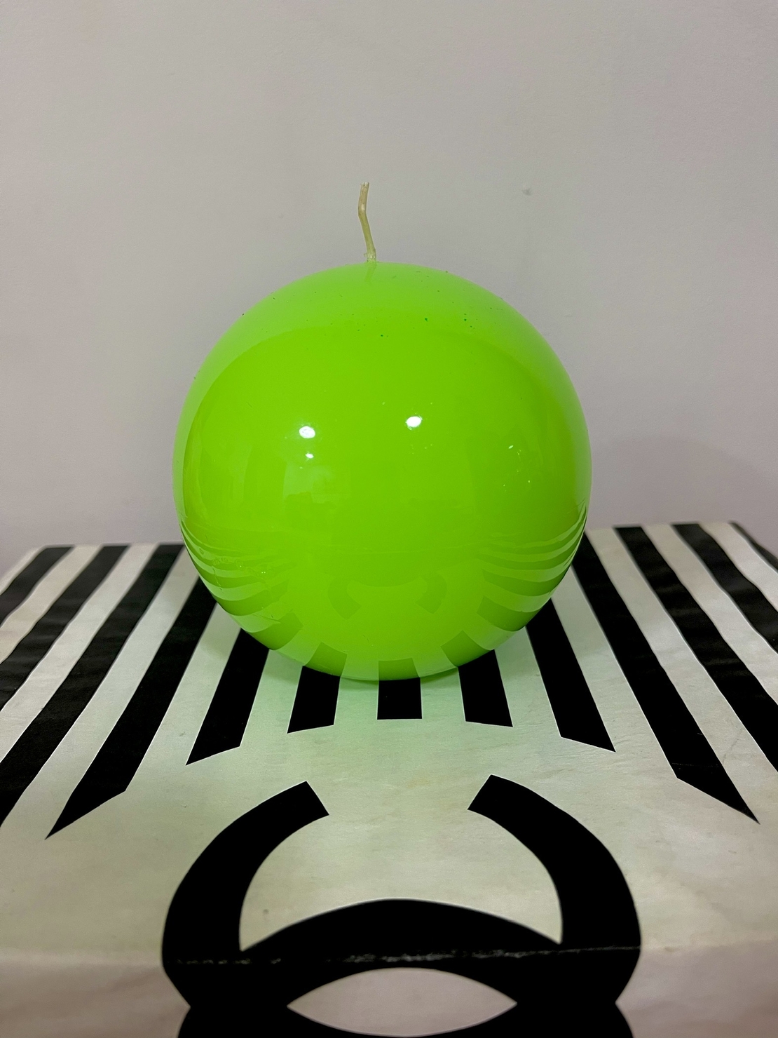 נר באולינג עגול גדול