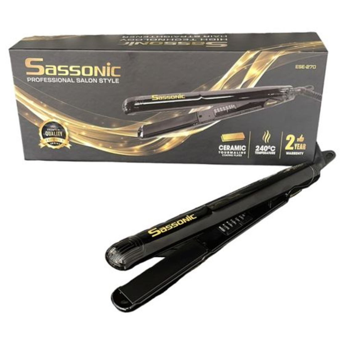 מחליק שיער מקצועי דגם- Sassonic ESE270