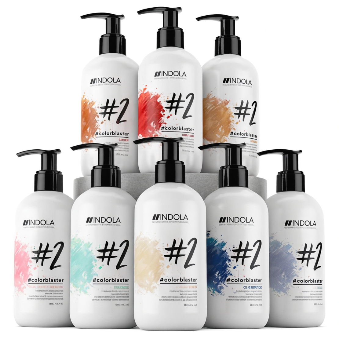 מסכה צבע קולורבלסטר במגוון צבעים לשיער מובהר 300 מ”ל אינדולה- INDOLA
