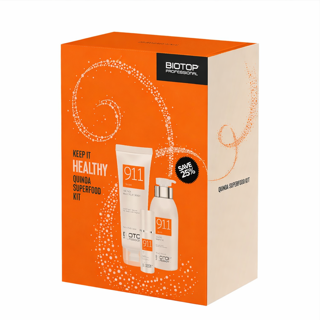 קיט ביוטופ 911 קינואה שמפו+מסכה+סרום לשיער יבש ופגום - BIOTOP