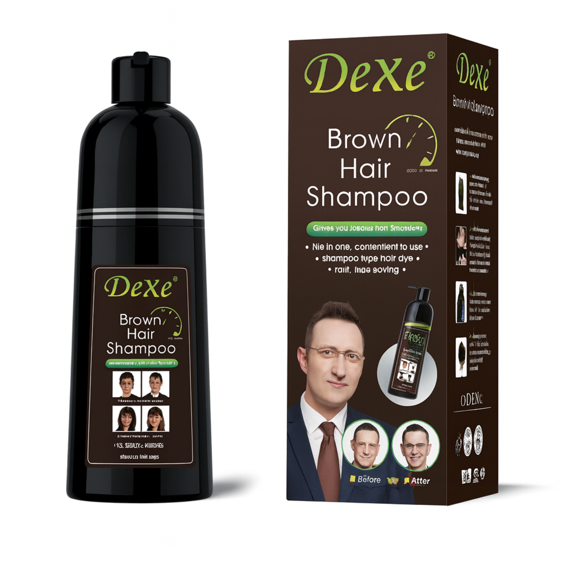 שמפו צובע שיער שיבה DEXE מ