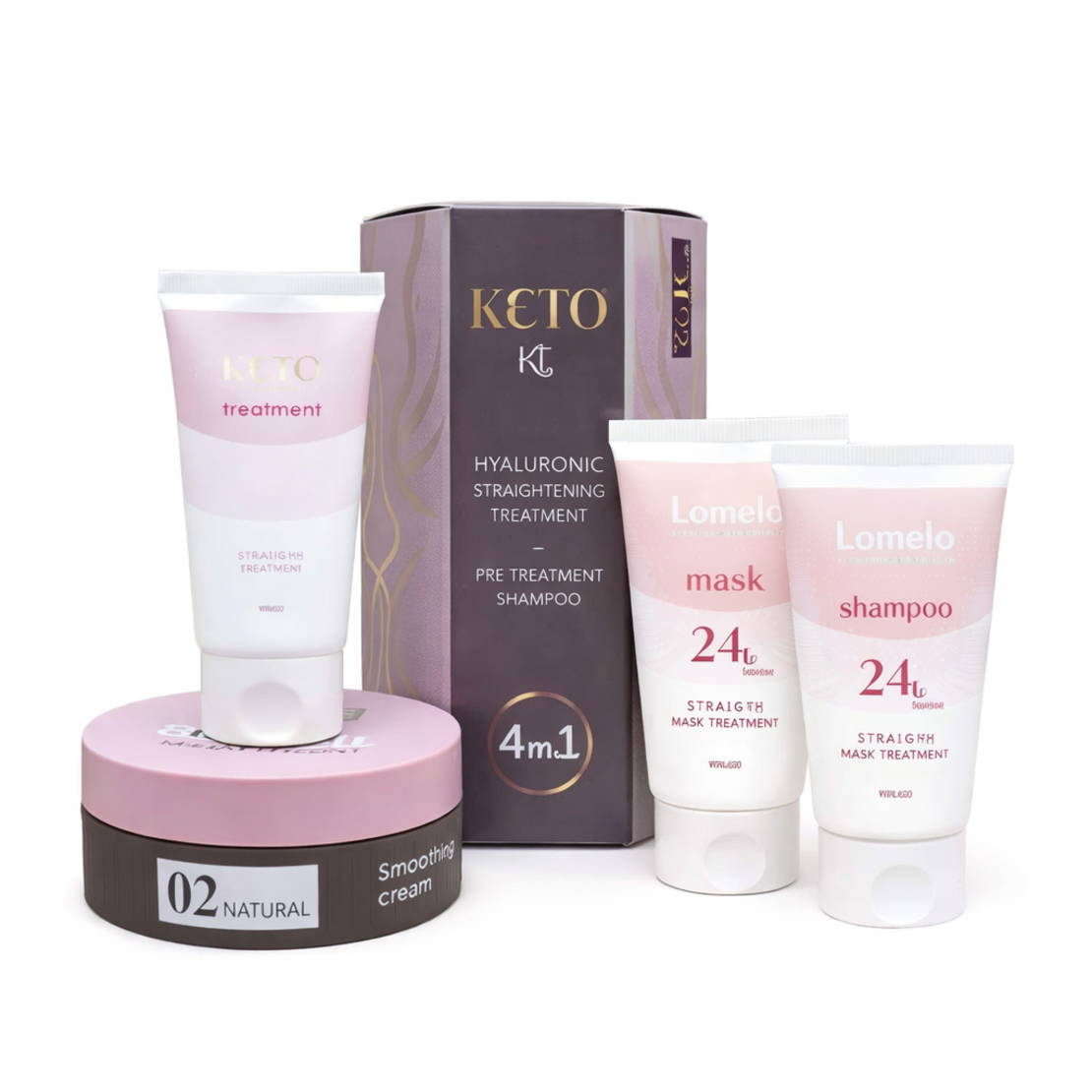 ערכת החלקה אורגנית קיטו KETO 02 לשיער צבוע לומלו -LOMELO