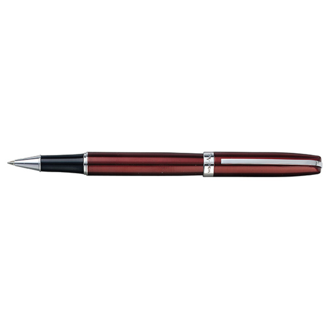 Legend red roller pen with chrome clip